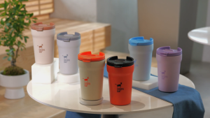 Cheerful Goat Coffee Mug Leakproof Ceramic lnner Liner Coffee Cup Travel Thermal Insulation Tumbler (350ml/12oz)
