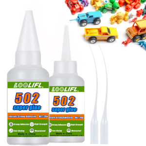 502 universal super cyanoacrylate glue waterproof suitable for plastics metals ceramics and rubber. Excellent bonding tool.