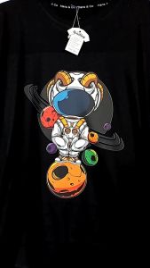 Kaos Pria Gambar 3D Premium Astronot 1 Katun 24s H045 By Hans & Co