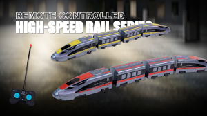Remote Control Alloy High-Speed Train Toy - Realistic Bullet Train Model Electric Railway Set for Boys Kids