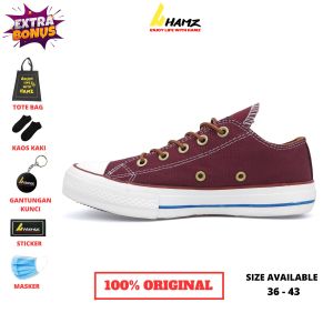 Hamz Star Hero Low Maroon Sepatu Sneakers Pria dan Wanita