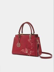 Embroidered Magnolia Handbag for Mothers