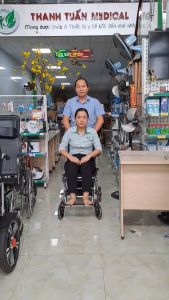 NEW 2026 - Xe lăn du lịch xách tay Lucass X-69 tải trọng 100kg - Xe đẩy gấp gọn siêu nhẹ tiện bỏ cốp xe - Phiên bản mới nhất 2025