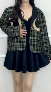 SV 6097 - Amora Blazer | Silvervogue | Outer Katun Pakaian Kasual Wanita