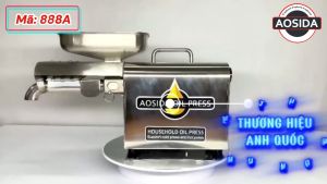 Máy ép dầu thực vật gia đình 888A Thương hiệu Anh Quốc  AOSIDA ép 3 – 6 kg/giờ Công suất 1000W - Hàng Chính Hãng