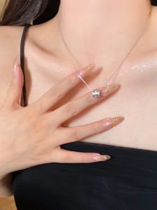 Kaleidoscope Star Wheel Necklace Womens Clavicle Chain Pendant High-End Lightweight Luxury Small Niche Neck Chain Jewelry