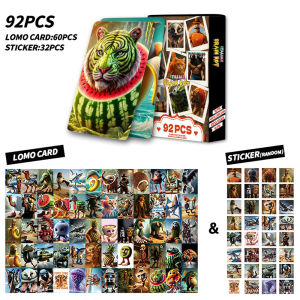 92PCS Italian Brainrot Cards with Stickers Tung Tung Tung Sahur Tralalero Tralala Collectible Cards Classic Toys Birthday Gifts