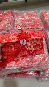 [Sỉ Rẻ Nhất] Túi Gấm Ngọc Bội Thổ Cẩm Thêu Long Phụng Tua Rua Lì Xì Đựng Quà tặng May Mắn