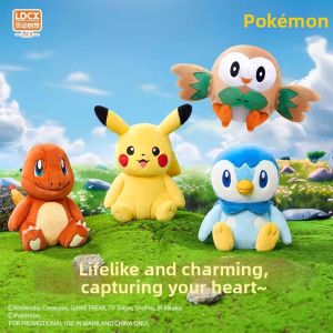 LDCX | Pokémon Pikachu Charmander Rowlet Cuddly Plush Pillow