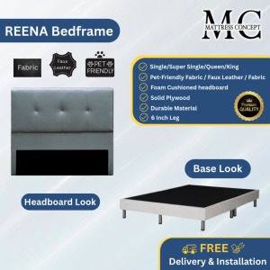 Mattress Concept Reena Divan Bedframe Pet Friendly Fabric/FauxLeather/Fabric All Size Available
