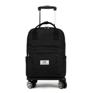 DDOO | Waterproof Two-in-One Student Rolling Backpack