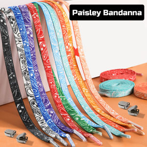 [28 màu] Dây giày họa tiết Paisley Bandana cao cấp bảng 28 màu - Dây giày thể thao