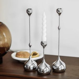 Modern Simplicity Metal Candlestick Waterdrop Home Decoration Accessories Entrance TV Cabinet Wine Bar Decorative Ornaments