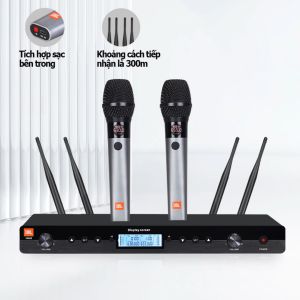 JBL/VM·X8 microphone wirelessmicro không dây cao cấpmicro hát karaoke không dâyChống Nhiễu Sóng Chống Hú Rít Cực Tốt Hút Âm Tốt Cho Độ Nhạy Cao - Âm Thanh Trung Thực Mượt Mà