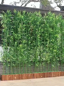【 Bulk Discount Offer】120/150/180/200cm Big Size Artificial Bamboo Plant Realistic Fake Bamboo Greenery Suitable For Indoor Outdoor Shelter Balcony Courtyard Home Landscaping Decoration Wholesale Bulk Order Discount