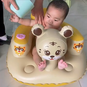 เก้าอี้ฝึกนั่งแบบเป่าลม เก้าอี้เด็ก เบาะนั่งเป่าลม เบาะหัดนั่งเป่าลม ที่นั่งเด็กทานข้าว นั่งอาบน้ํา