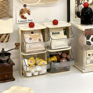 Coffee Storage Corner Layout Decorative Storage Rack Home Office Tea Bag Coffee Capsule Storage Box Storage Rack