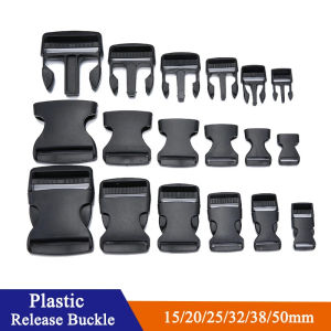 5/10Pcs 15/20/25/32/38/50mm Plastic Hardware Dual Adjustable Side Release Buckles Backpack Belt Bag Parts Strap Webbing Garment