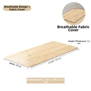 SENYATE | Spine-Protective Wooden Board Single Bed Hard Pad