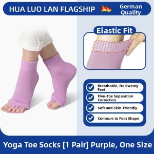 HUALUOLAN | Toes Separating Thermal Socks Toe Correction Yoga Wear