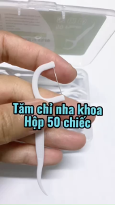 Combo 5 Hộp Tăm Chỉ Nha Khoa Hộp 50 Cây Dental FlossersTăm Chỉ Vệ Sinh Răng Miệng Bảo Vệ Răng Nướu