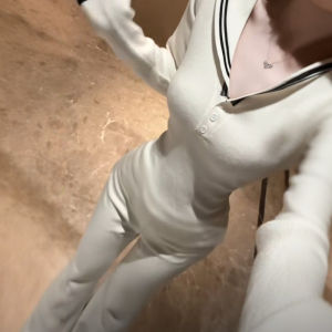 CHANGTONG | French Style Elegant Sailor Collar Sweater