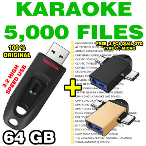 USB KARAOKE SONGS/MUSIC 5000 FILES ORIGINAL SANDISK FLASHDRIVE FREE OTG TYPE C/MICRO ADAPTER