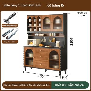 QIANGXIANG | Tủ Đựng Retro Gỗ Nguyên Miếng