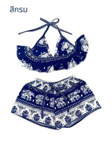 ชุดว่ายน้ำเด็กเซต 2 ชิ้น ลายดอกเดซี่น่ารักมาก