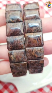 Collection Grade Rare Old Mine Red Pietersite Shou Pai Bracelet