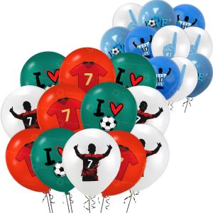 Takara Tomy | Soccer Balloons Football Superstar CR7 Argentina Messi Birthday Party Decoration 12inch Latex Balloons Soccer DIY Decorations