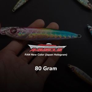 Umpan Metal Jig 80 Gram MONGKALO AMBISIOUS Sisik Besar Micro Jig 80g 80gr 80 g 80 gr 80grm 80 grm