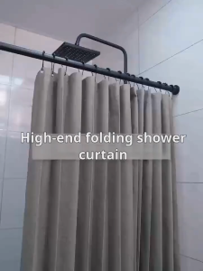 ADTORY Long Grey shower curtain waterproof fabric peva plain tirai mandi Malayisa polyester 180 200cm 240cm