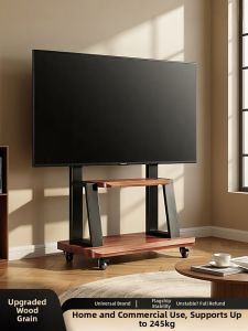 BESSGROUP | Universal TV Stand with Wheels Suitable for 55-75 inch TVs