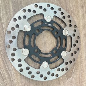 Đĩa Moto 3 Brcmbô size 220mm Nút inox siêu sáng màu đen Gắn Cho Các Dòng Xe 4 lỗ thông dụng Ya - Honda - Suzuki - SYM