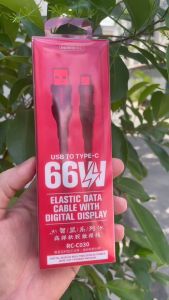 Cáp sạc siêu nhanh USB to typeC Remax RC-C030 hỗ trợ 66W có LCD báo dòng sạc - truyền data cáp dài 1.2m (nhiều màu) Nhat Tin Authorised Store