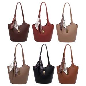 MOJOYCE กระเป๋าสะพายไหล่ผู้หญิงหนัง PU ดีไซน์หรู ใบใหญ่จุของได้เยอะ เหมาะสำหรับทำงานและท่องเที่ยว