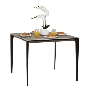 Modern Simple Rock Board Dining Table Chair Set Home Small Apartment Balcony Hotel Leisure Commercial Square Table