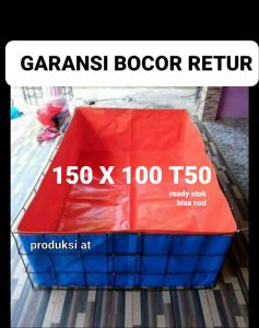 terpal kolam ikan 100x150x50 a3