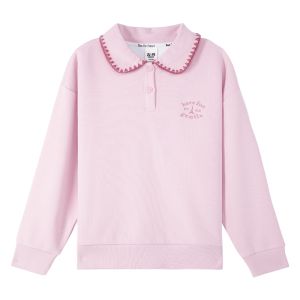 zosee | Áo Sơ Mi Phong Cách Polo Cho Bé Gái Có Cổ Thêu Hình Sò