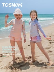 toswim | Long Sleeve Short Pants Set Swimwear for Children