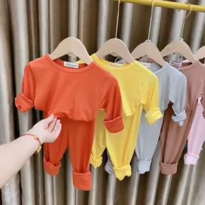 bộ thun lạnh cộc tay mjnkymon bé trai gái size 5-27kg