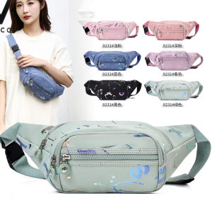 กระเป๋าคาดเอวใส่โทรศัพท์มือถือกลางแจ้งความจุขนาดใหญ่หลายฟังก์ชันสำหรับผู้ชายและผู้หญิง กระเป๋าสะพายข้างกันน้ำแบบลำลอง