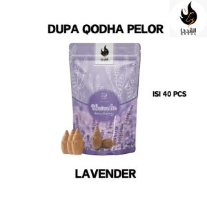 Bukhur QODHA Pelor LAVENDER Dupa Buhur Kerucut Asap Kebawah Isi 40Pcs