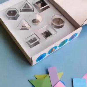 8 Transparent Geometric Solids Perspective Demonstration Model Textbook Version Math Learning Tool Montessori Educational Toy