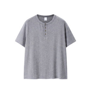 VATTY | Áo Thun Tay Ngắn Cổ Henley Sang Trọng