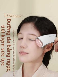 Brainbow | Dụng Cụ Làm Đẹp Nâng Cơ Mặt Kim Loại Gua Sha Con Lăn Ngọc Bích Thấm Tinh Chất