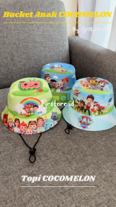 Topi Bucket Anak Laki-Laki & Perempuan Motif CocoMelon