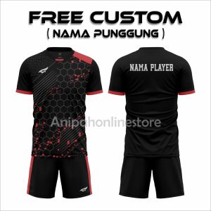 Free sablon nama jersey badminton dewasa/ baju bulutangkis 1 set