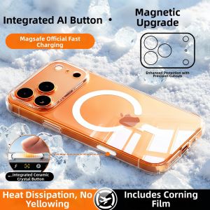 Divi | Transparent Full-body Protective Ultra-thin Matte Magnetic Phone Case MagSafe
